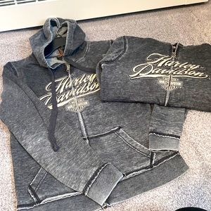 Harley Davidson zip up sweatshirts